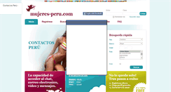 Desktop Screenshot of mujeres-peru.com