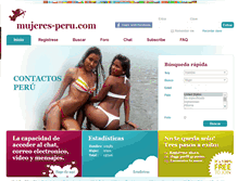 Tablet Screenshot of mujeres-peru.com